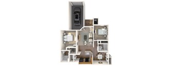 2 bed 2 bath A at Park at Winterset Apartments, Owings Mills 21117