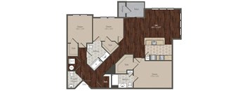 Floorplan E1-Buckman at Prairie Crossing, Farmers Branch, TX