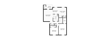 a floor plan of a bedroom house at Ellicott Grove, Ellicott City, MD