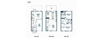 FL-B floor plan at Refinery Row, Baltimore, MD 21224