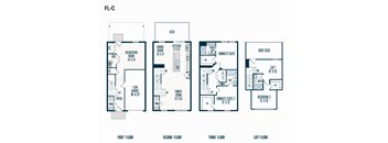 FL-C floor plan at Refinery Row, Baltimore, MD