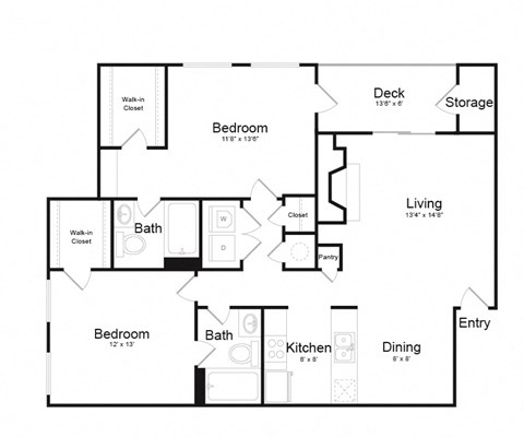 Floor Plan B2 at Madison at Eden Brook, Columbia