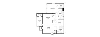 a floor plan of a home at Madison at Eden Brook, Columbia, MD