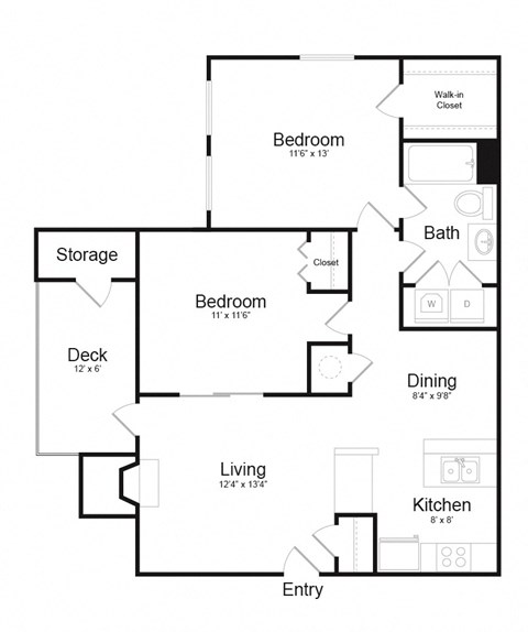 Floor Plan B1 at Madison at Eden Brook, Columbia, MD