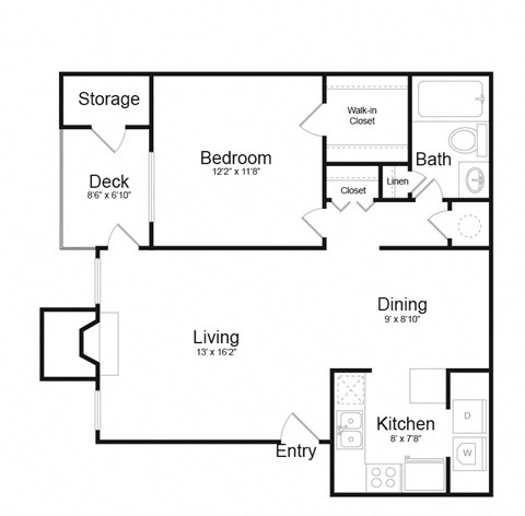 Floor Plan A1 at Madison at Eden Brook, Maryland