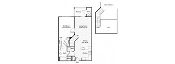 A1L Floor Plan at MetroPlace at Town Center, Maryland