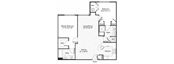C3M Floor Plan at MetroPlace at Town Center, Camp Springs, MD