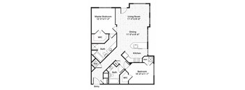 C4 Floor Plan at MetroPlace at Town Center, Camp Springs, 20746