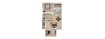 A2 1Bed 2Bath at Meadows at Capitol Heights, Maryland