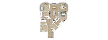 Noir Floor Plan at Aspire Apollo, Maryland