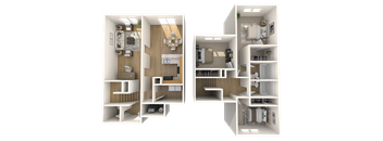 Peachtree Floor Plan at Morgan Metro, Landover, MD 20785