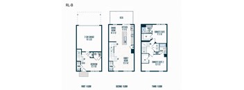 RL-B Floor Plan at Refinery Row, Baltimore Maryland