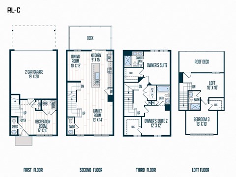 RL-C floor plan at Refinery Row, Baltimore