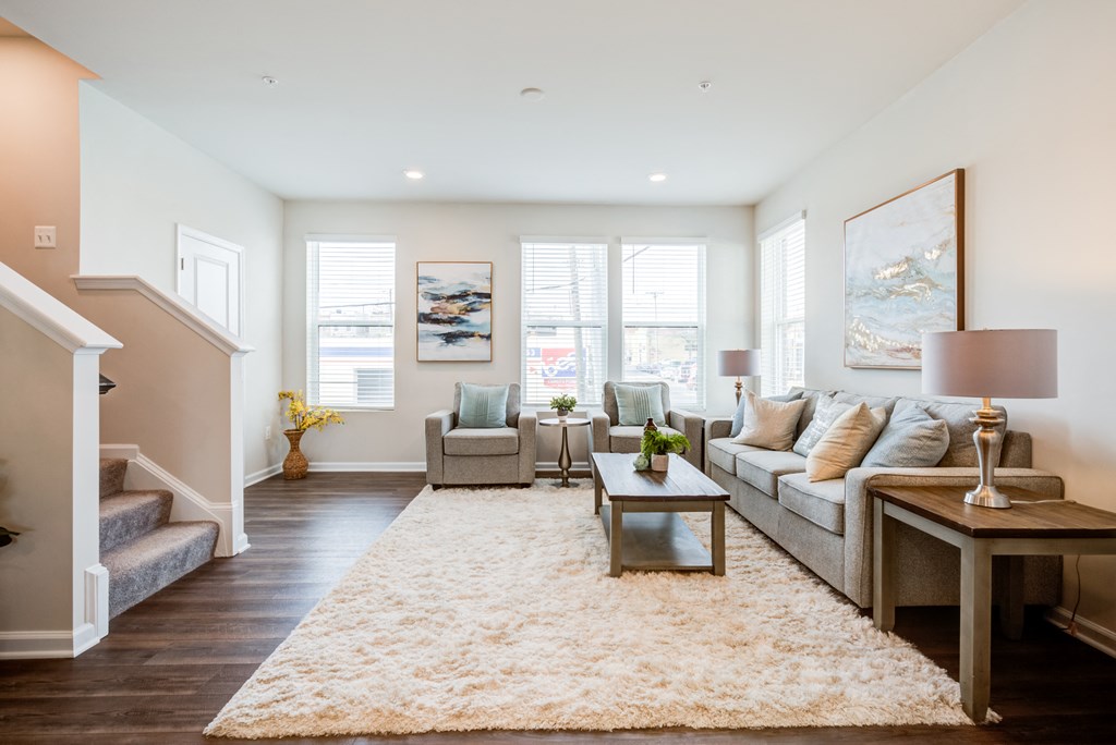 Spacious Living Room at Refinery Row, Baltimore, 21224