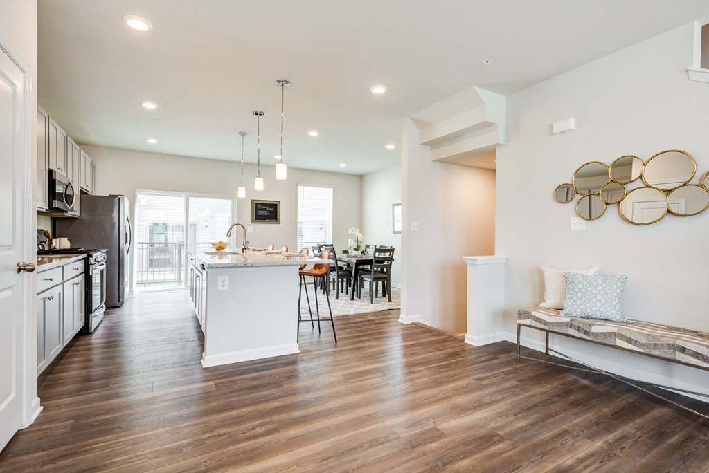 Living Room and Dining Room in a Spacious Room at Refinery Row, Maryland