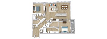 Ruby Floor Plan at Aspire Apollo, Camp Springs, MD