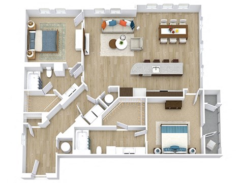 Ruby Floor Plan at Aspire Apollo, Camp Springs, MD