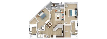 Scarlet Floor Plan at Aspire Apollo, Camp Springs