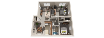 2 bed 1 bath at Highland Ridge Apartments, Capitol Heights, MD, 20743