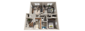 2 bed 1 bath A at Highland Ridge Apartments, Capitol Heights, MD
