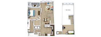 Slate Floor Plan at Aspire Apollo, Camp Springs, 20746