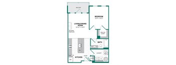 a floor plan of a bedroom apartment