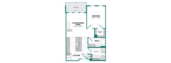 a floor plan of a bedroom apartment