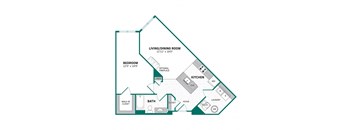 bedroom floor plan | luxury apartments in towson md | the mille brookhaven apartment