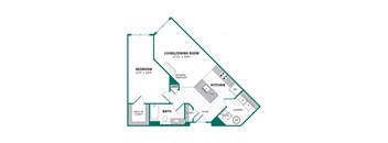 bedroom floor plan | luxury apartments in towson md | the mille brookhaven apartment