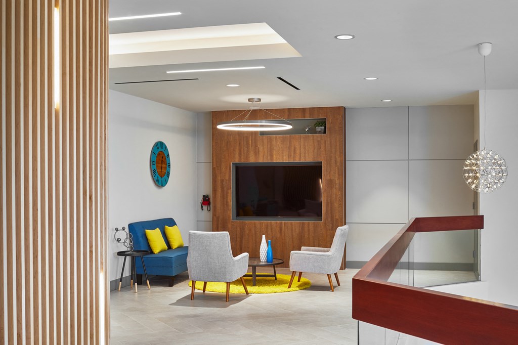 Second Level Lounge Seating Area at The Oxford Apartments, Oxon Hill Maryland