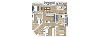 Umber Floor Plan at Aspire Apollo, Camp Springs, 20746