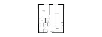 1B Floor Plan at Woodmore Apartments, Bowie, Maryland