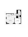1 Bedroom 1 Bathroom Floor Plan 1 Bedroom 1 Bathroom Floor Plan at The Zenith, Baltimore, MD