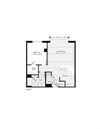 H 1 Bed 1 Bath Floor Plan H 1 Bed 1 Bath Floor Plan at The Zenith, Baltimore, MD