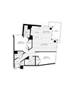 2 bedroom 2 bath Floor Plan 2 bedroom 2 bath Floor Plan at The Zenith, Baltimore