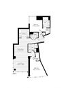 A 2 Bed 2 Bath Floor Plan A 2 Bed 2 Bath Floor Plan at The Zenith, Maryland
