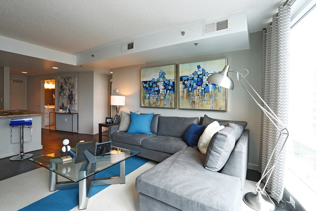 Living Room at The Zenith, Baltimore, Maryland