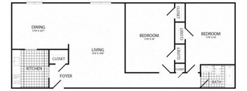 2 bed 2 bath C at Earle Manor Apartments, Wheaton, 20902