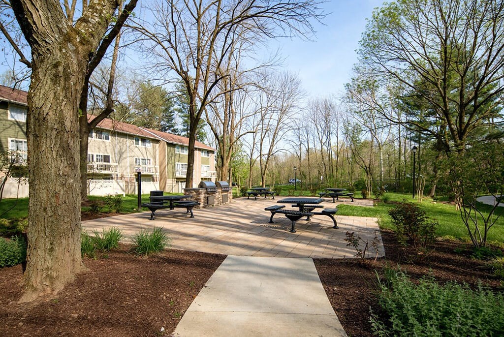 Outdoor Picnic Area & Grilling Stations at The Brook At Columbia, Maryland