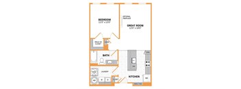 a floor plan of a two bedroom apartment