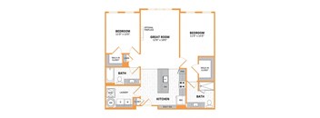 a floor plan of a house