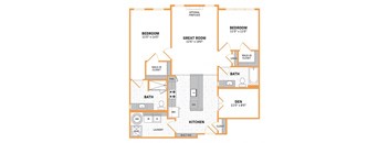 a floor plan of a house