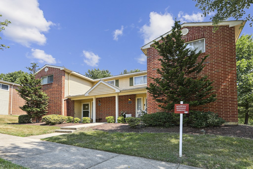 our apartments offer a walkway to the entrance of our building at Villages at Morgan Metro, Landover, Maryland
