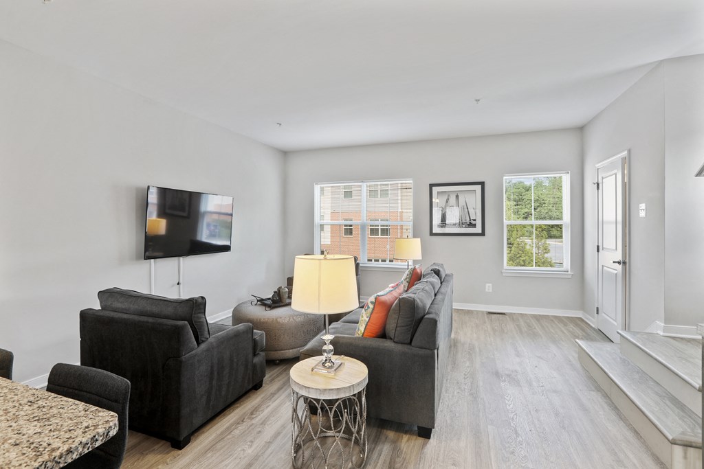 Spacious Living Area at Townes at Pine Orchard, Ellicott City, MD