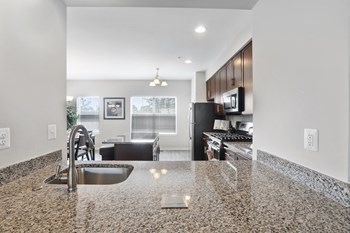 Second Sink in Kitchen with Granite countertops at Townes at Pine Orchard, Ellicott City, MD - Photo Gallery 5