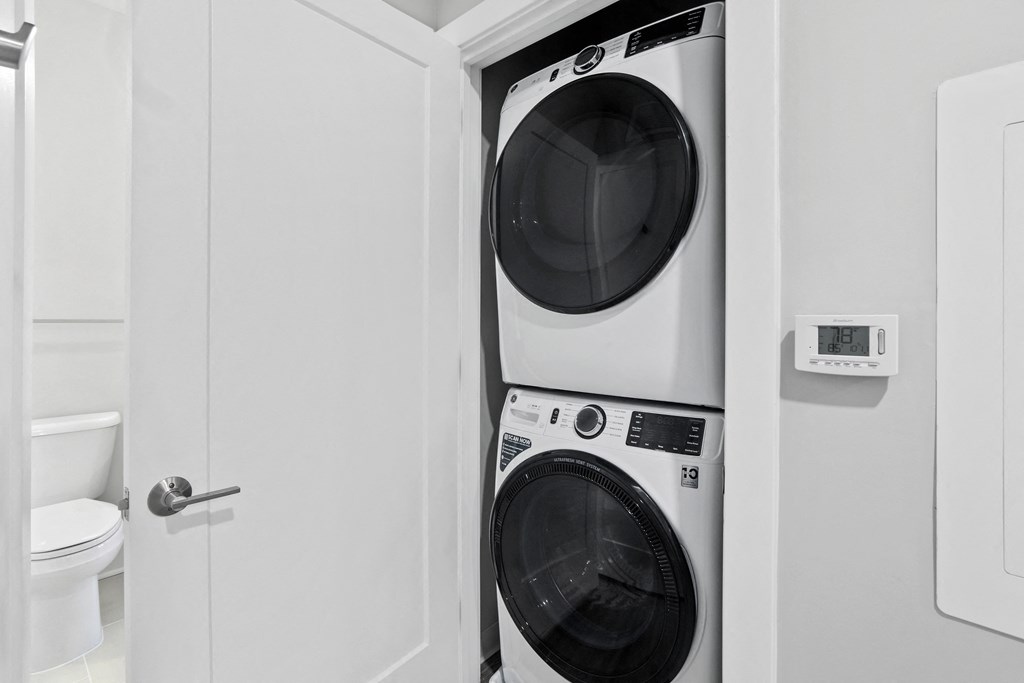 In Home Stacked Washer/Dryer at Woodmore Apartments, Maryland