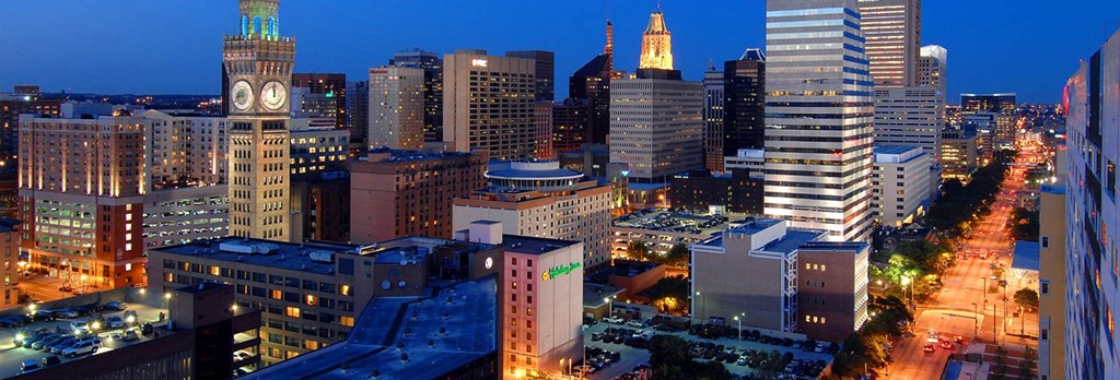 21-stories offering soaring city views at The Zenith, Baltimore, Maryland