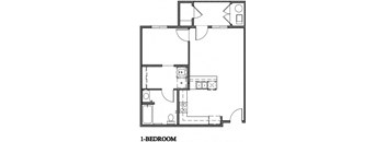 1 bedroom floorplan