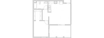 1 bedroom floor plan image