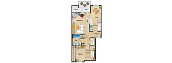 Basalt 1 bed 1 bath 724 sf